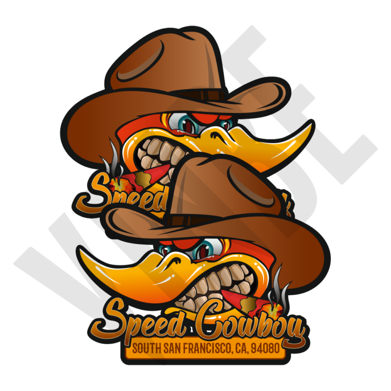 Aufkleber Speedcowboy