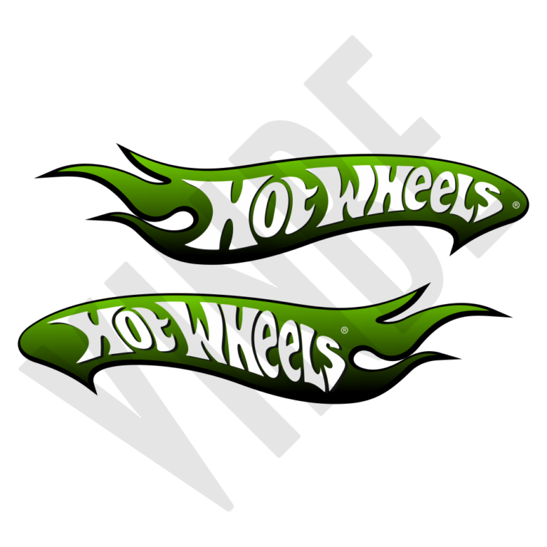Aufkleber-2er Set Hotwheels green